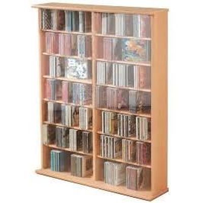 Ronul Tour Rangement Bibliotheque Cd Dvd 300 Cd Sans Portes Chene
