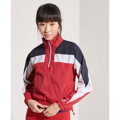 Veste de survetement a enfiler femme Superdry Dolman rouge universitaire Rouge universitaire Cdiscount Sport