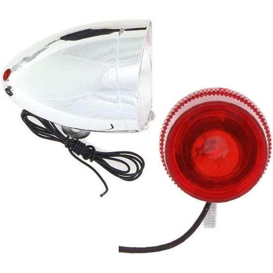 Faro Arrière Moto SPARTO Chromé Universel HOMOLOGUÉ Pour Moto Custom