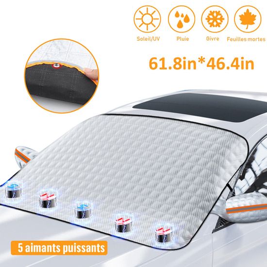 Housse Anti-Neige Magnétique Pour Pare-Brise Voiture - Protection Hiver