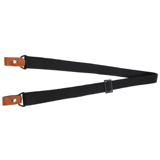 Écharpe De Fusil 2 Points En Cuir Et Toile - Ajustable, Rembourrée, Pour Chasse .308 .357 .22mag