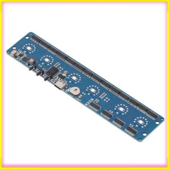 Horloge Rétro Nixie Tube IN12 – Module LED RVB Lumineux, USB-C, Affichage Précis, Design Vintage Écoénergétique