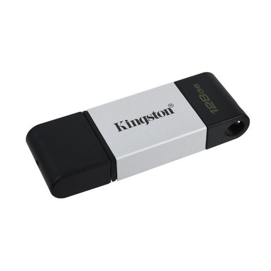 Clé USB-C KINGSTON DataTraveler 80 128 Go - Capacité de stockage 128 Go - Interface USB-C / micro USB