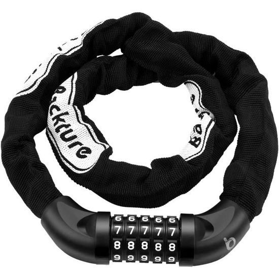 Chaîne Antivol Vélo GRIFEMA 90 Cm - Cadenas à Code 5 Chiffres - Pour Vélo, Scooter, Portail - Sécurité Renforcée