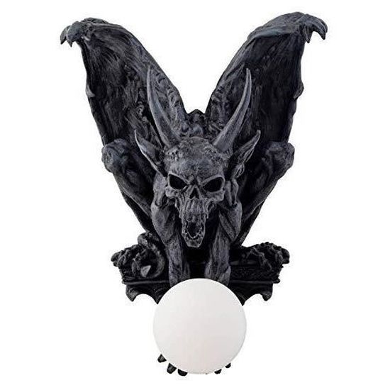 Décoration Murale Tête De Mort Indien Avec Cornes | 35 Cm, Polyrésine, Peint à La Main – Style Western USA - 1