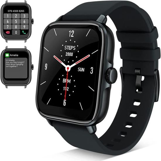 Montre Connect e Repondre Appel Et Sms Smartwatch Homme Femme
