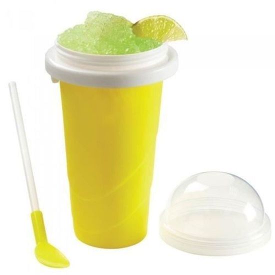 Gobelet Slushy Magic - Fabrique Des Glaces à L'eau En Quelques Secondes - Avec Cuillère Et Paille - 200 Ml - 6