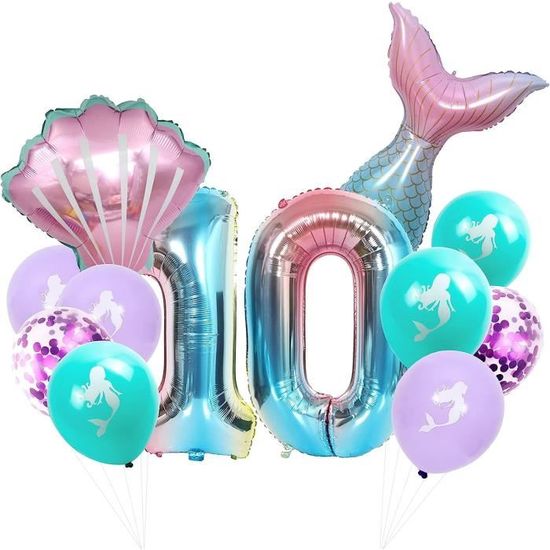 Ballon 10 Ans Anniversaire Rose,Décoration Anniversaire Fille 10 Ans Ballon 10 Ans Anniversaire Rose,Décoration Anniversaire Fille 10 Ans