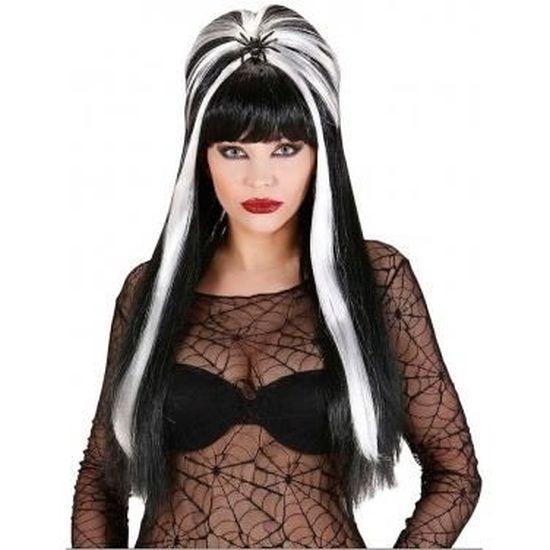 Perruque blanche halloween shop