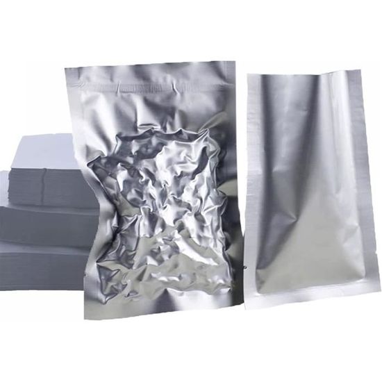 Lot de 100 Sacs en Mylar,Mylar Sachets Hermétiques Ouverture Supérieure
