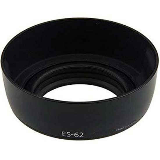 Pare-Soleil ES62 Pour Objectif Canon EF 50mm F/1.8 II - Marque Française ADAPTOUT