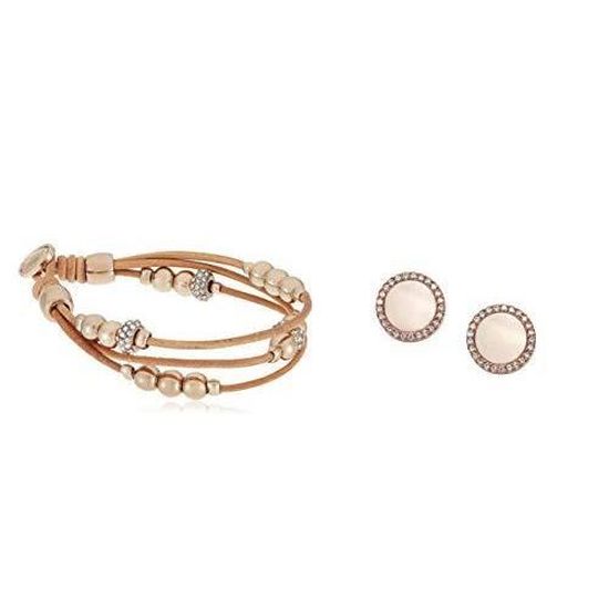 Fossil Femme Bracelet perlé en laiton JA
