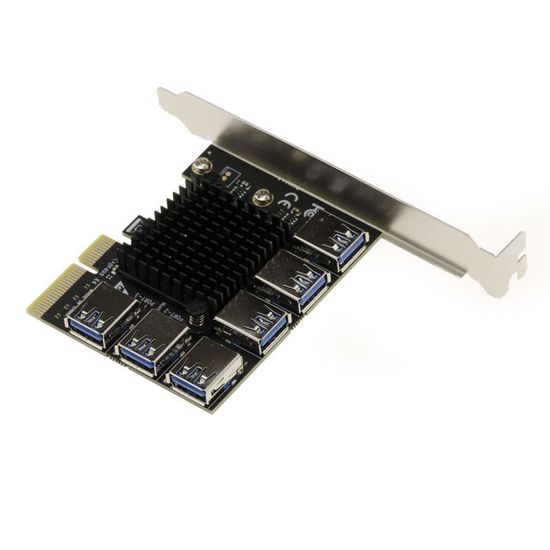 KALEA-INFORMATIQUE Carte De Réplication PCIe X1 Vers 4 Ports USB3 Pour Risers Mining Bitcoin