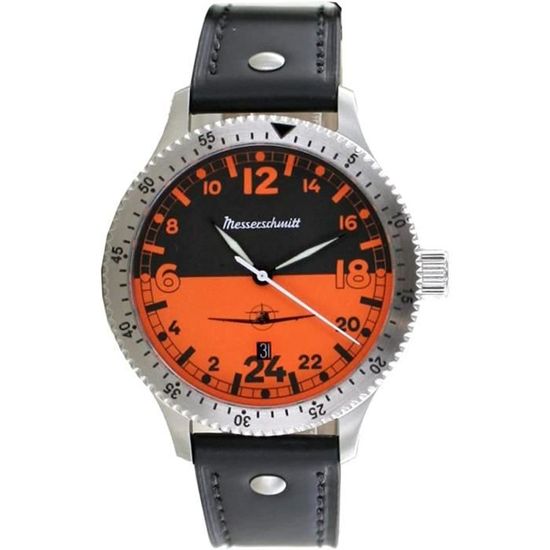 Messerschmitt ME 108 Night & Day: Orologio Uomo Con Doppio Quadrante E Lunetta Girevole