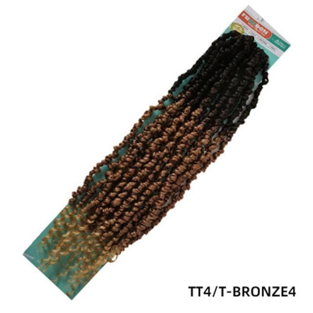 Perruques africaines à la mode européenne et américaine pour que les femmes tordent de fausses perruques de tresses - B