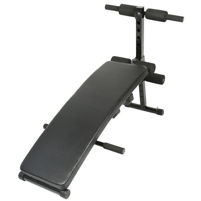 Laizere° Banc de musculation pliable abdominaux et dorsaux, Banc d’entraînement + 2 Haltères + 2 Cordes d’entraînement