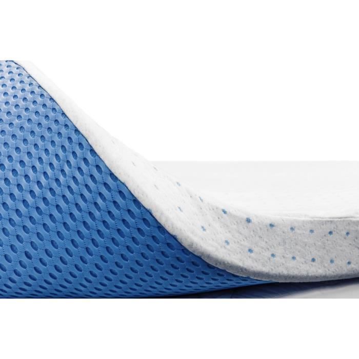 ViscoSoft - Surmatelas 90x190 Premium, Surmatelas Memoire de Forme 8cm, Confort Moelleux et Enveloppant, Housse Bambou Lavable