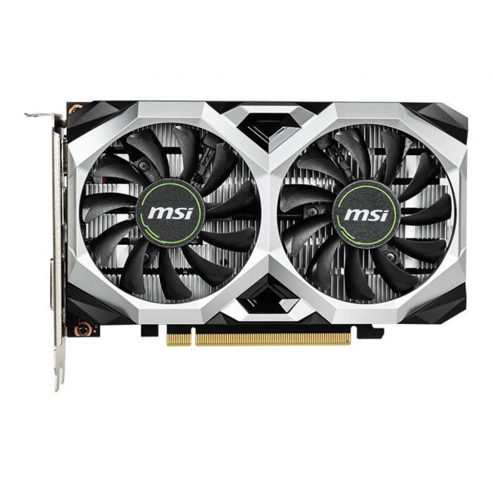 Carte Graphique - MSI - GeForce GTX 1650 D6 VENTUS XS OC - 4 Go - GDDR6 - PCIe 3.0 - DVI / HDMI / DisplayPort (912-V809-3445)