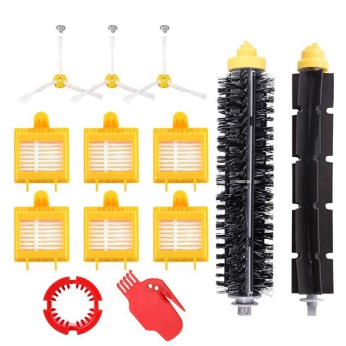 Kit de filtre Hepa, brosse latérale et brosse de batteur à poils, pièces pour aspirateur Robot iRobot Roomba séri HXL6193 -HY356