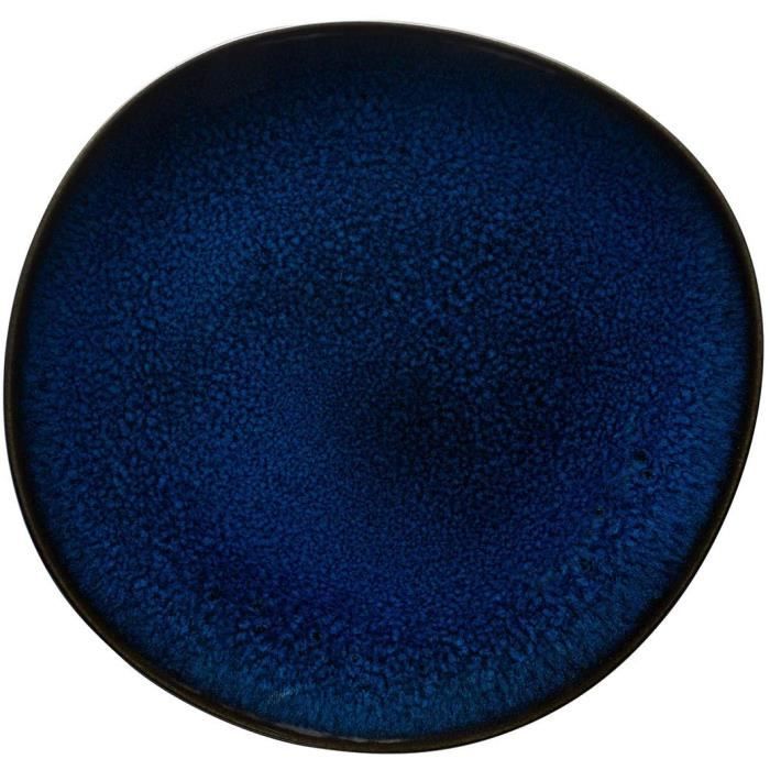 like. by Villeroy and Boch – Assiette à Dessert Lave Bleu, 23,5 cm, élégante Assiette Plate en Grès pour un Brunch, Résistante a7