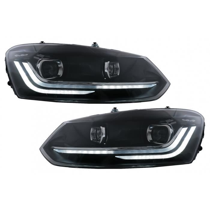 Phares LED pour VW Polo Mk5 6R 6C 10-17 Signal squentiel dynamique Matrix Look