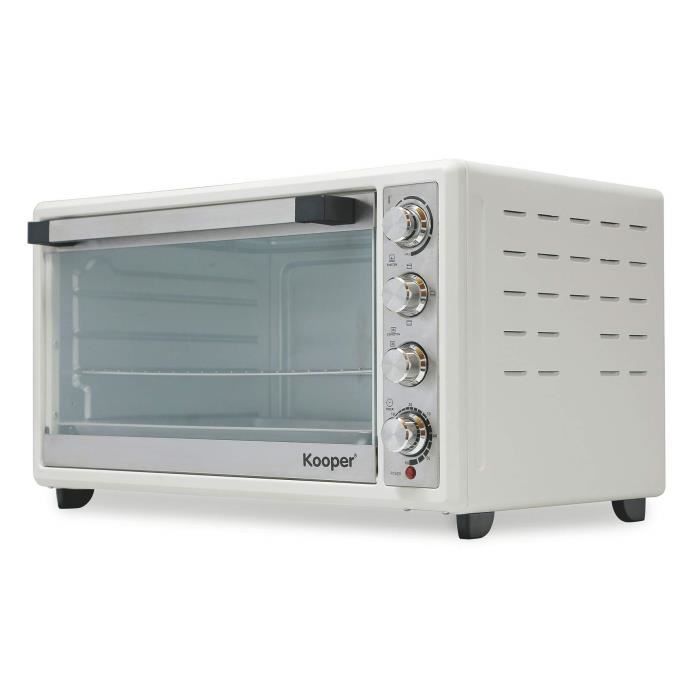 Four 72 L blanc 2100 W ventilé avec lumière