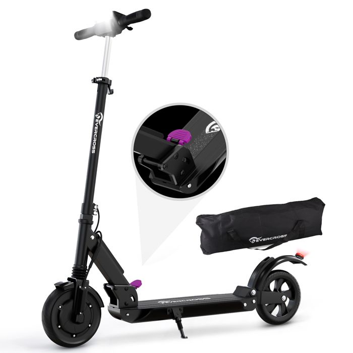 Trottinette Electrique, Scooter Electrique Pliable 8 Pouces, Vitesse Maximale 25 km/h, Batterie 7,5 A, Moteur 350 W, Ecran LCD