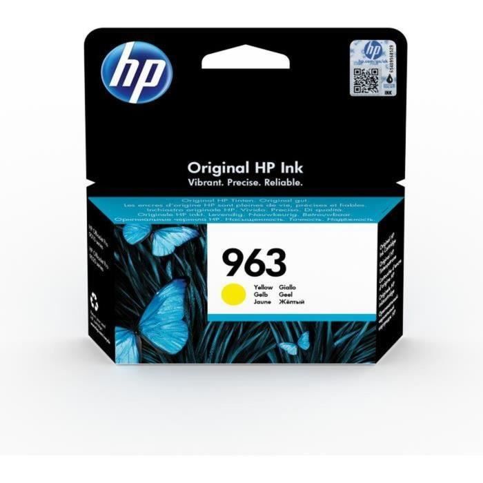 HP 963 Cartouche d'encre jaune authentique (3JA25AE) pour HP OfficeJet Pro 9010 series / 9020 series
