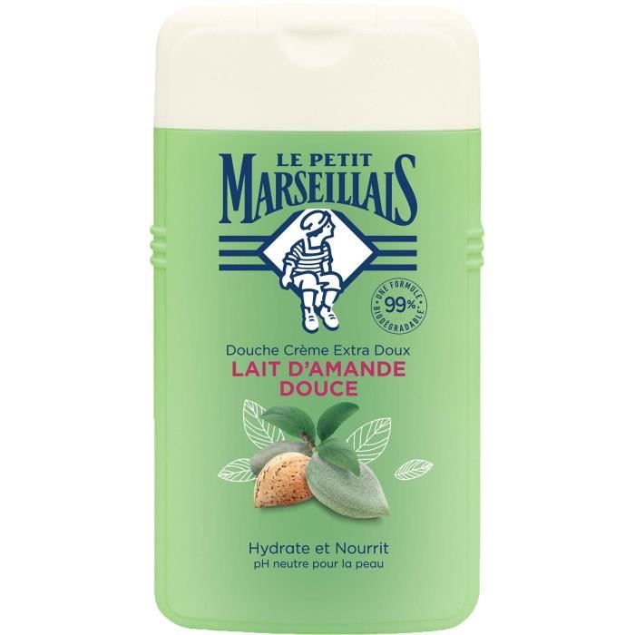 LE PETIT MARSEILLAIS Douche & Bain Crème extra doux - Lait d'amandes Douce - 250 ml