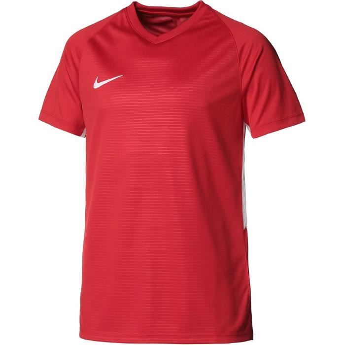 NIKE Maillot de football Dri-FIT Tiempo Premier - Homme - Rouge et blanc