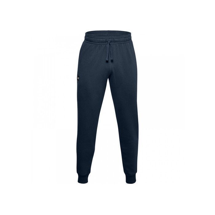 Pantalon de survêtement Under Armour RIVAL FLEECE - Réf. 1357128-408. Couleur : Bleu marine. Détails. - Coupe plus ample pour un