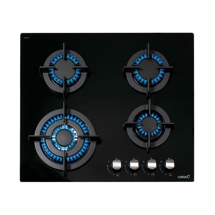 Plaques de cuisson Distingue plaque au gaz cata cci6031 (60 cm) noir (4 feux a gaz)