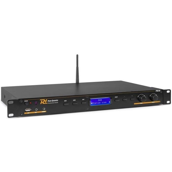 Power Dynamics PDC-40 DAB - Technologie Bluetooth, Radio FM, Lecteur USB, MP3