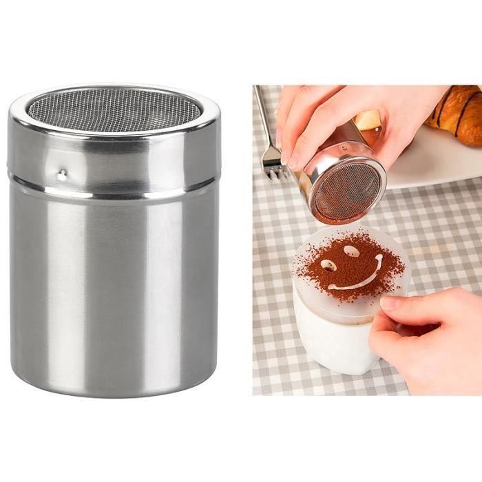 Saupoudreuse en acier inoxydable & pochoirs