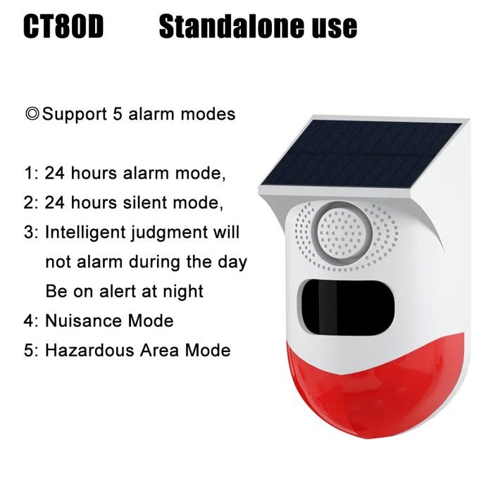 Daytech Lampe Stroboscopique Solaire Avec Détecteur De Mouvement