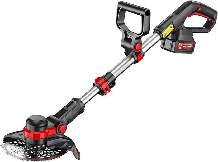 Taille-haie Tondeuse à Gazon Léger Télescopique Sans Fil Outils De