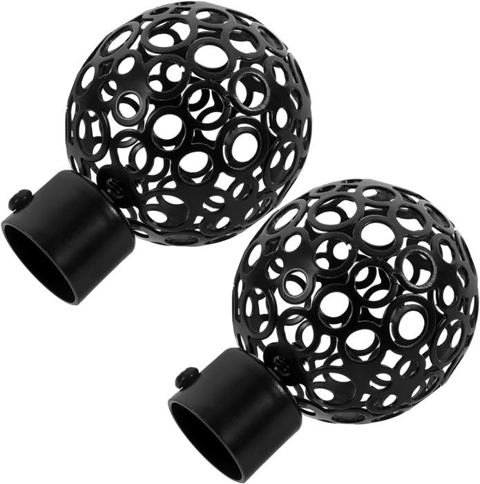 Embouts PVC Blanc 28mm Embouts Tringle à Rideaux Tenlacum - Lot De 4 - PVC Blanc - Diamètre 28mm Embouts PVC Tringle