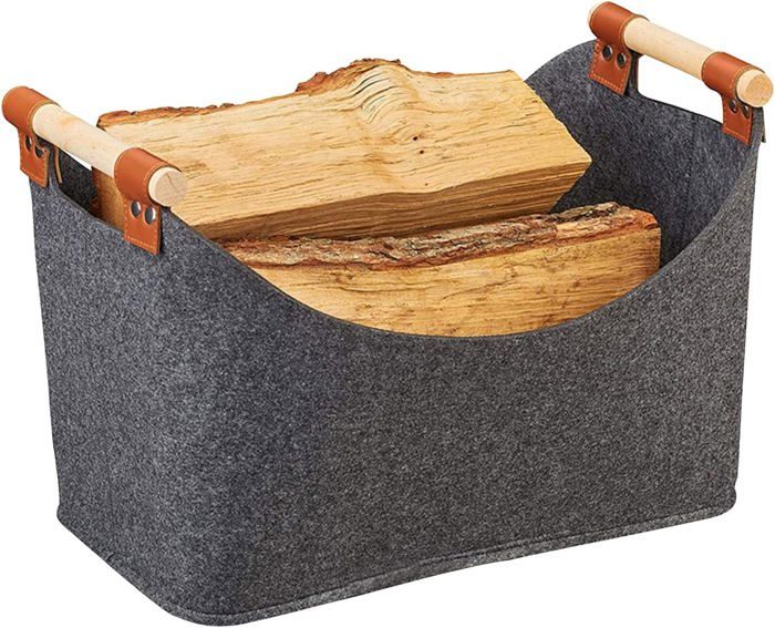 Meilleurs prix pour Sacs bois de chemine en feutre sacs bois de chemine paniers bois de chemine pliables avec couleurs multiples