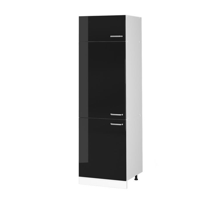 Armoire pour frigo R-Line 60cm Noir Haute brillance/Blanc Vicco 41048
