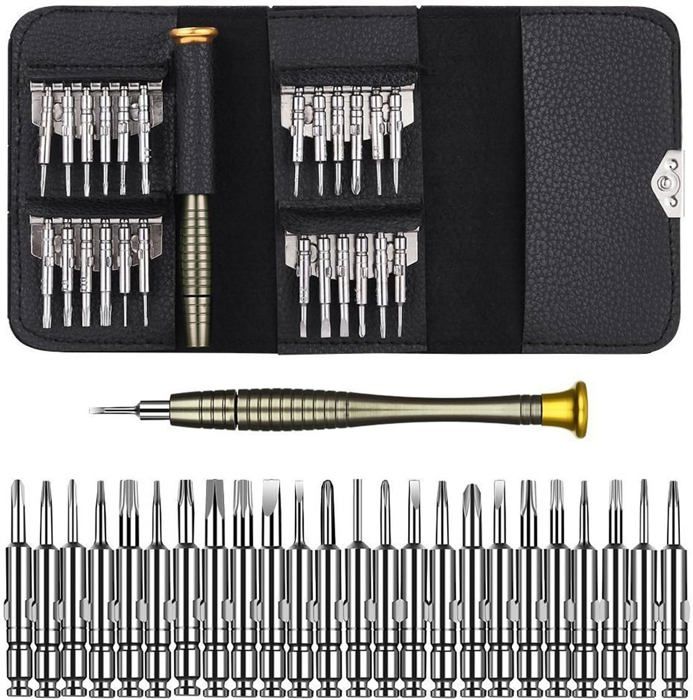 Tournevis De Précision 25-en-1 – Set Multifonction Avec Embouts Universels Pour Réparations Minutieuses