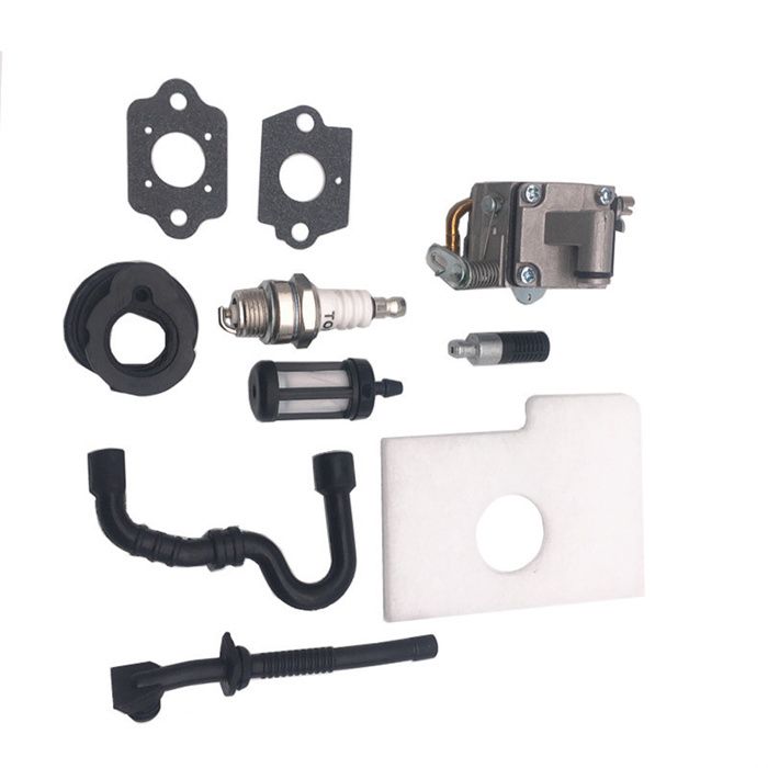 Kit Complet Carburateur Pour Tronçonneuse Poulan 2250, 2350, 2375, 2450, 2550, 222, 262 - Inclut Filtre à Air, Ampoule, Joints