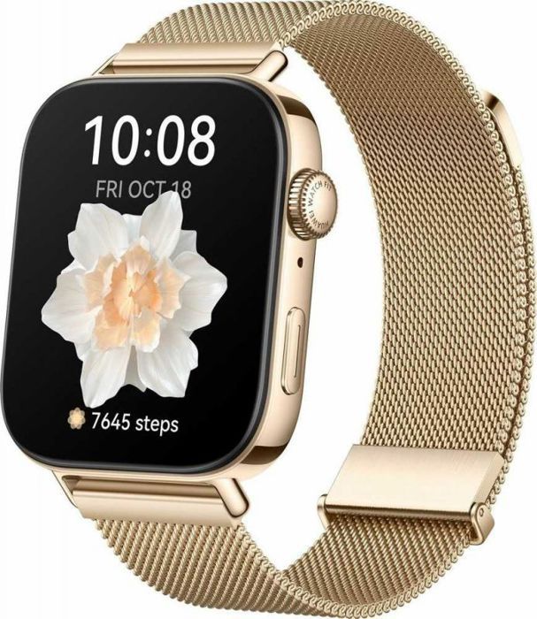 Montre bluetooth montre connectee montre intelligente Huawei 55020CYJ Watch Fit 3 Elegant Gold