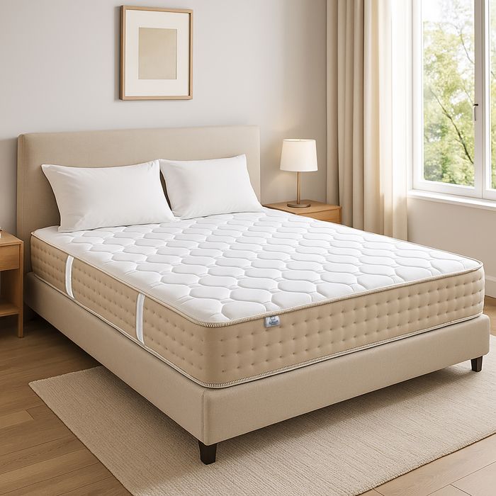 Matelas 160x200 cm Zen 20 cm mousse haute densité ferme indépendance du couchage face été/hiver
