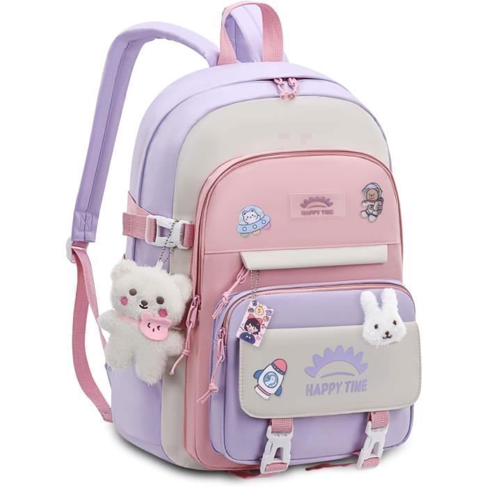 Sac Dos - - Cartable Fille Primaire - Lger - Impermable - Violet Violet PZCC