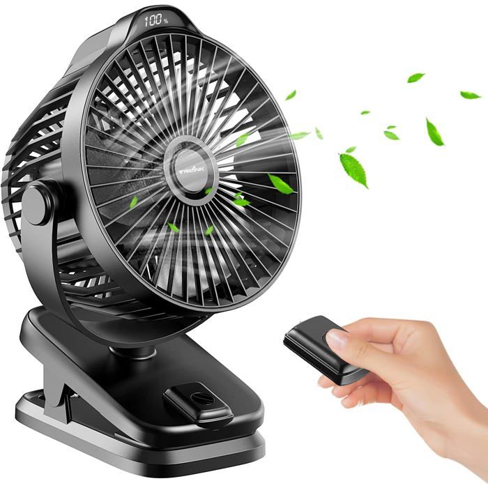 Ventilateur Portable - LASER GENETICS CARRON - Mini USB - 8000mAh - Télécommande - 5 Vitesses - Laser Genetics Carron