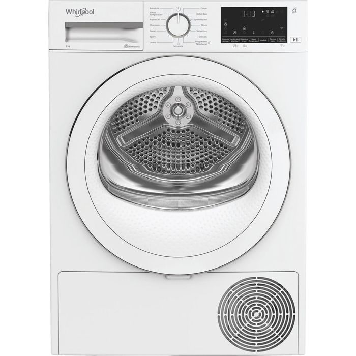 Sèche linge à condensation WHIRLPOOL 9kg 15 programmes 64 dB