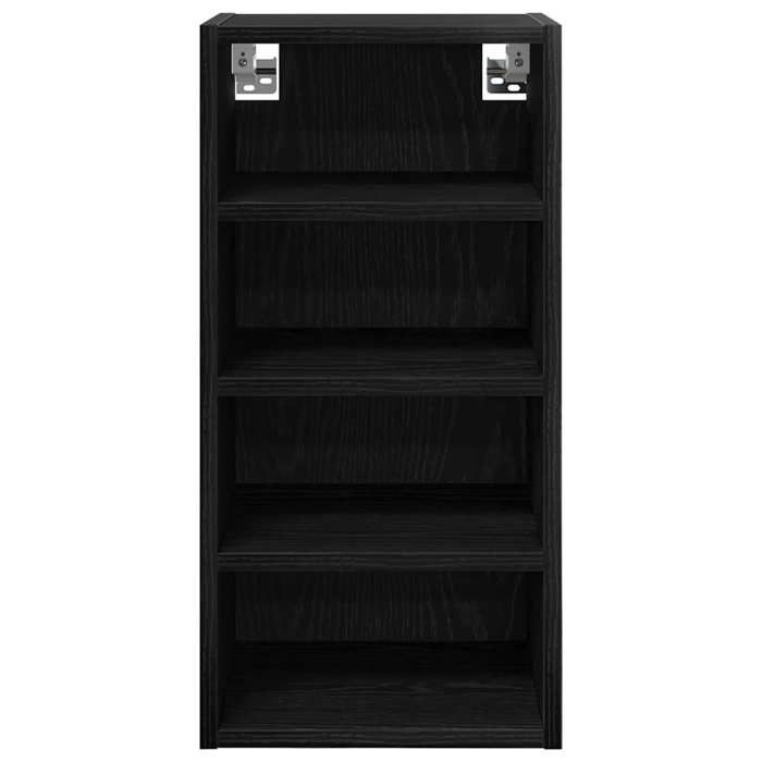 Printemps 2026 SoldesArmoire suspendue pour cuisine - Placard mural - avec rangement - avec étagère Chêne noir 30 x 295 x 60 cm 1