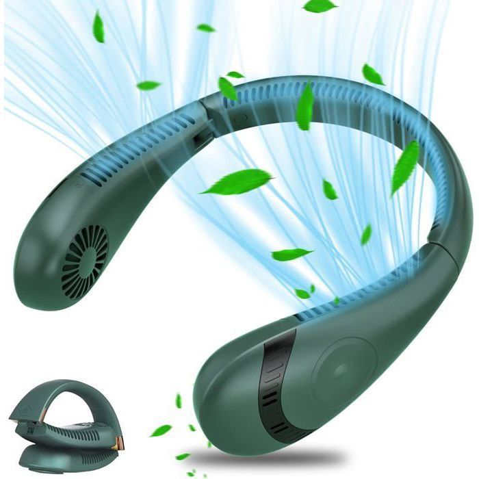 Ventilateur de cou - HAWUJ - 5000mAh 3 vitesses silencieux 360° - extérieur - Hawuj
