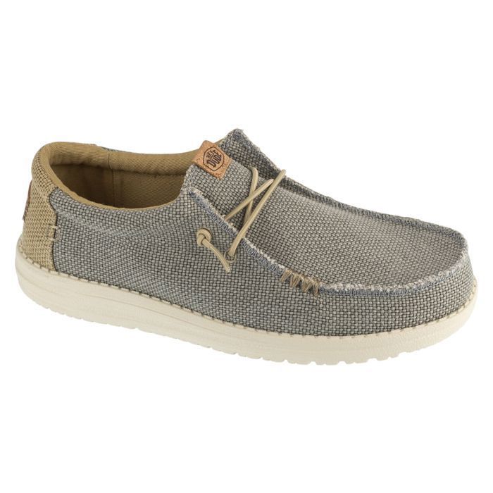 Hey Dude Baskets Homme - Gris - Hey Dude Wally Braided
