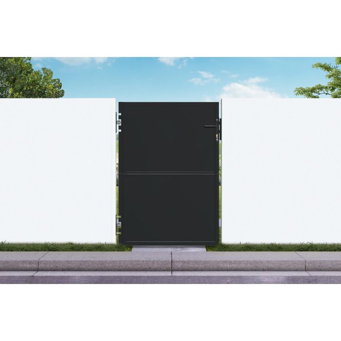 Casanoov portillon acier noir mat 1m nali h.140cm